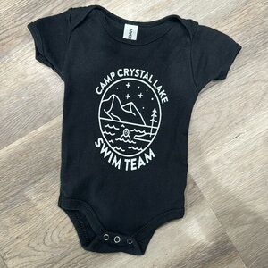 Camp ⛺️ Crystal lake swim team Jason Voorheese Friday the 13th onesie